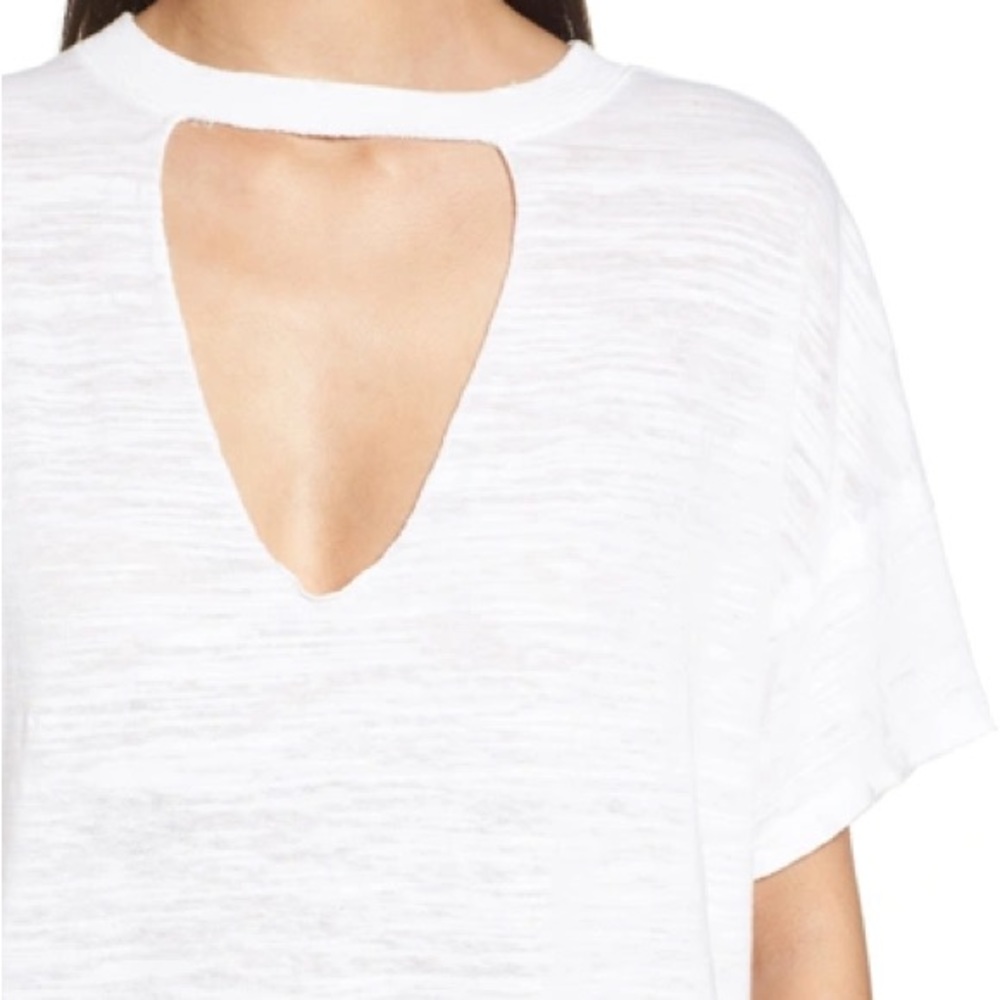 Free People - Jordan Burnout Tee in White